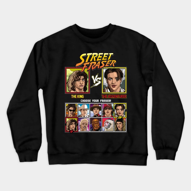 Brendan Fraser Fighter Crewneck Sweatshirt by RetroReview